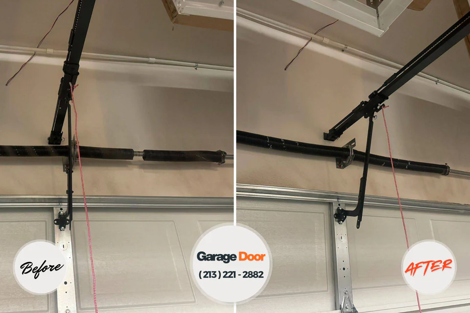Before and after: garage door repair Pocahontas, AR